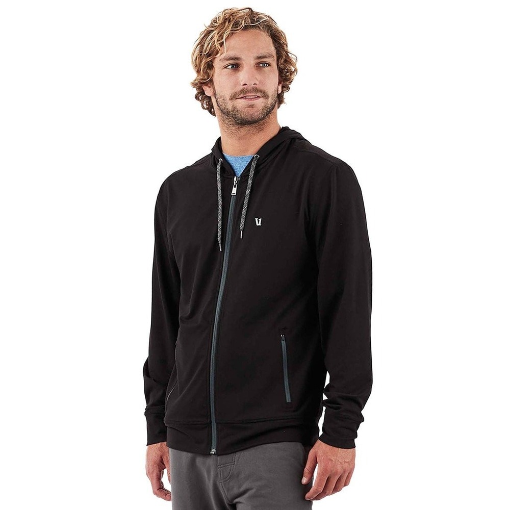 Vuori Men's Jackson Stretch Workout Hoodie Black Large